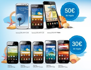 Incentivo de 30€ o 50€ al comprar un movil Samsung