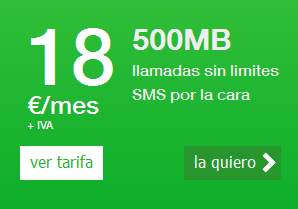 Amena incluye 500 MB en su tarifa ilimitada de voz y la rebaja a 18€