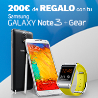 Samsung regala hasta 200€ al comprar un Galaxy Note 3 con un Galaxy Gear